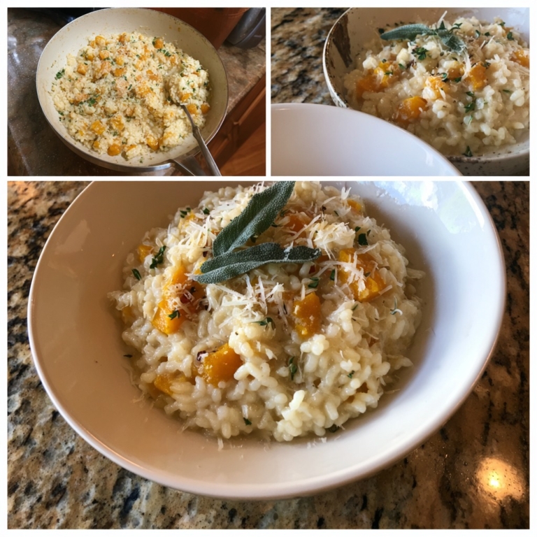 Creamy Pumpkin Sage Risotto