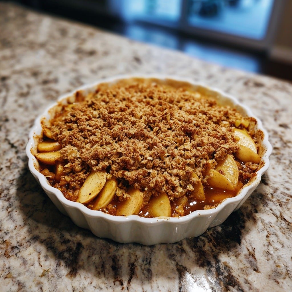 Apple Cinnamon Crumble with Oats – Easy Fall Dessert Recipe