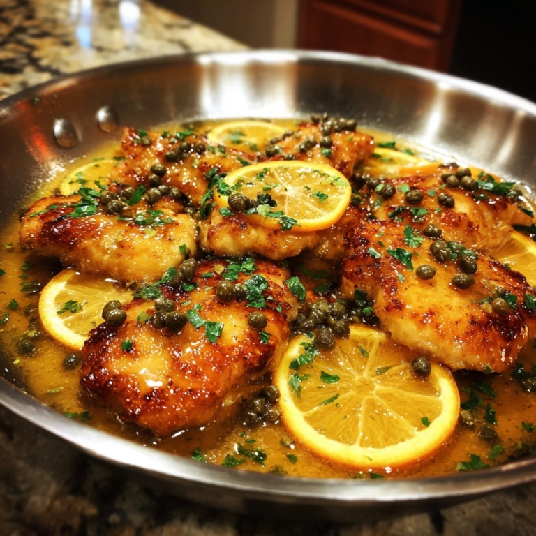 Orange Chicken Piccata A Bright & Zesty Twist on a Classic