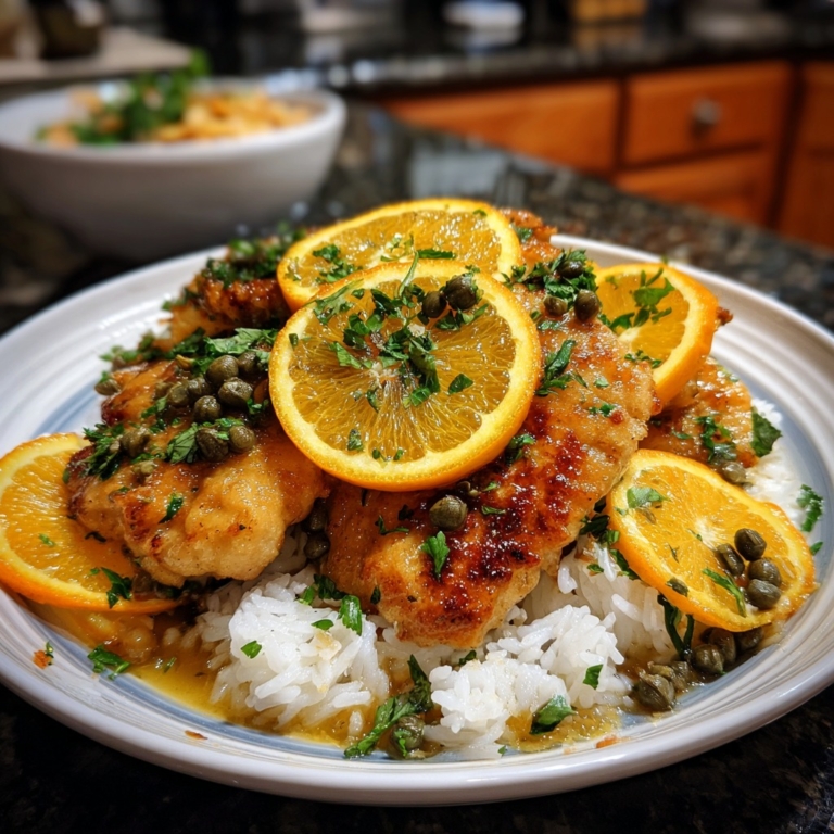 Orange Chicken Piccata A Bright & Zesty Twist on a Classic