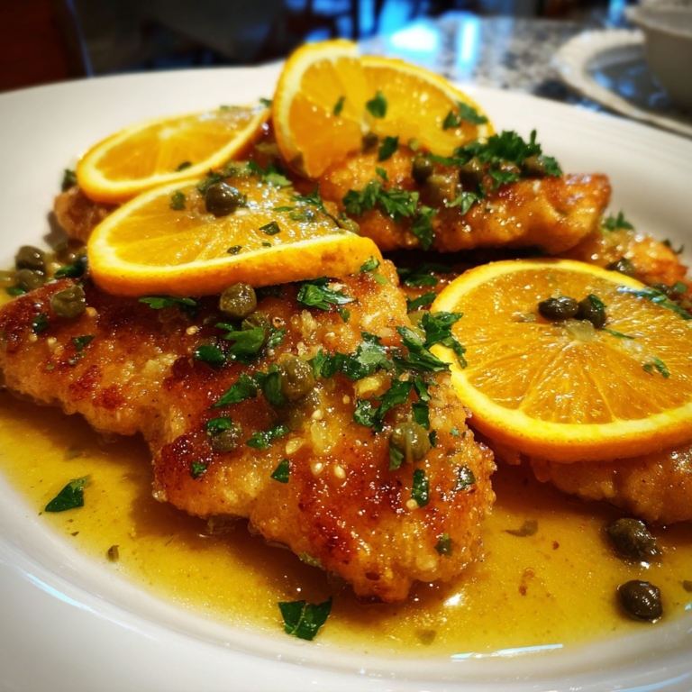 Orange Chicken Piccata A Bright & Zesty Twist on a Classic