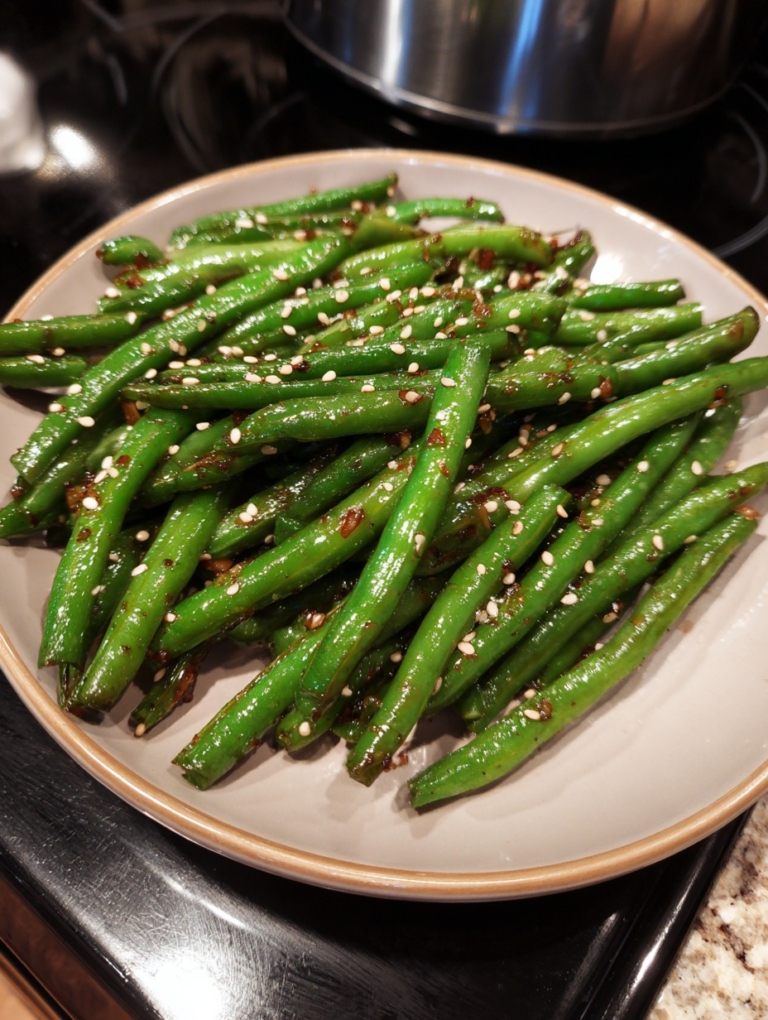 Sesame Garlic Green Beans: Quick Crisp-Tender Side Dish!