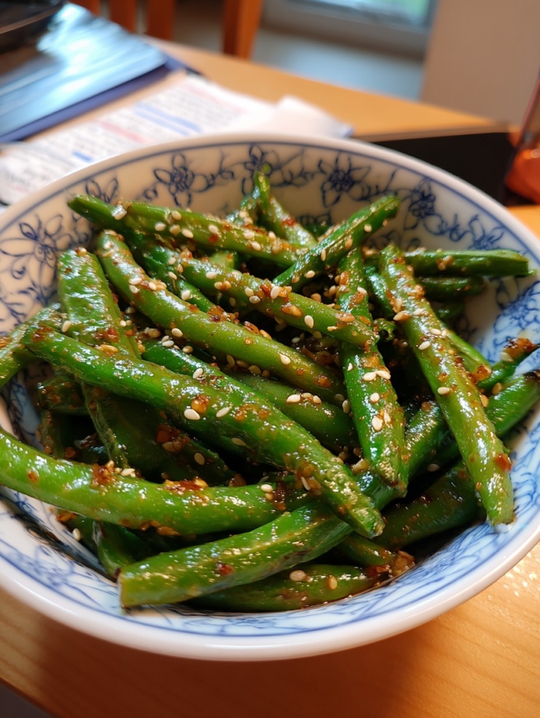 Sesame Garlic Green Beans