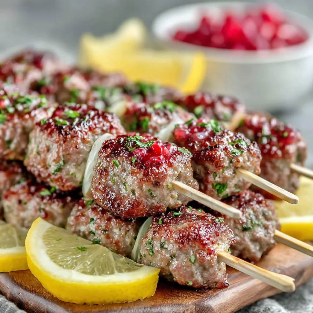 9. Pomegranate Molasses Lamb Kofta
