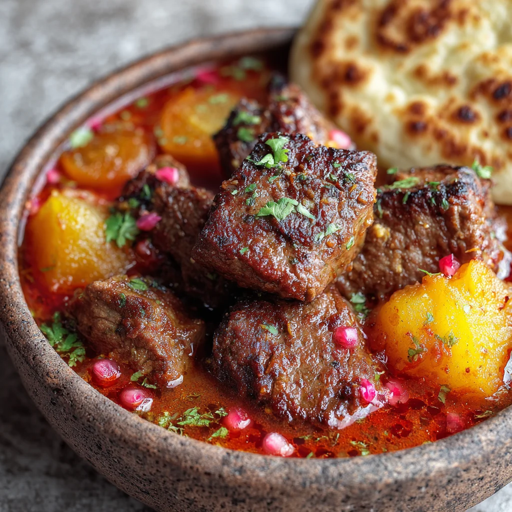 Middle Eastern Lamb and Apricot Tagine