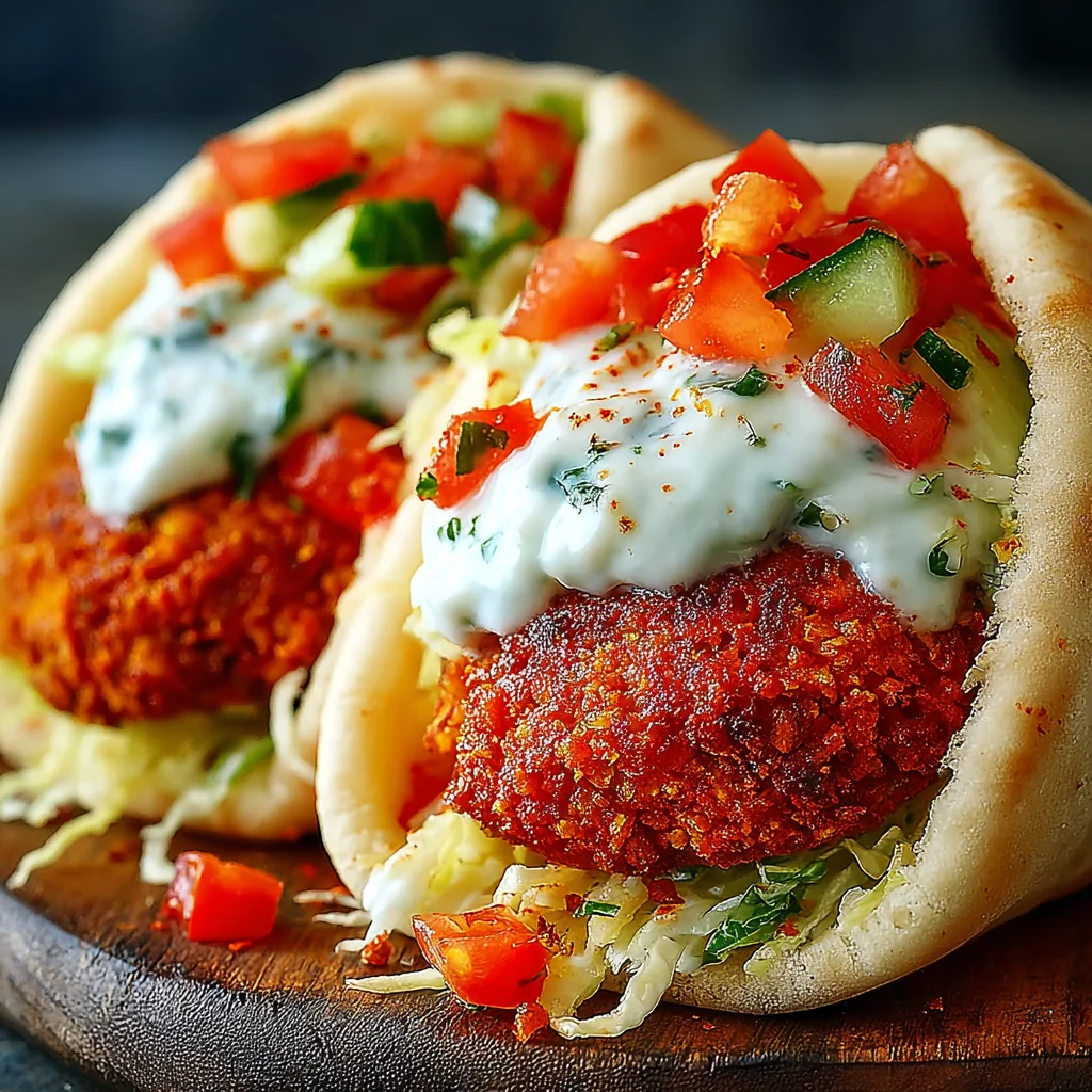 Middle Eastern Falafel Wrap with Tzatziki