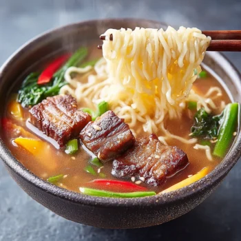 Tokyo-Style Ramen Noodle Soup with Pork Belly