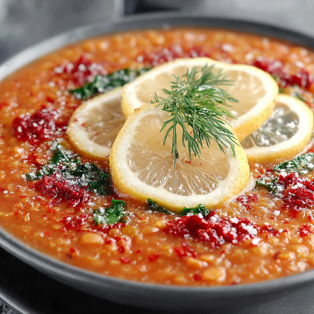 Spiced Pumpkin and Lentil Harira with Preserved Lemon