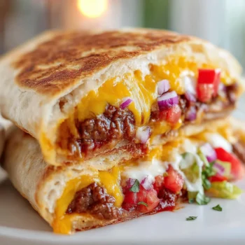 Cheeseburger Quesadilla