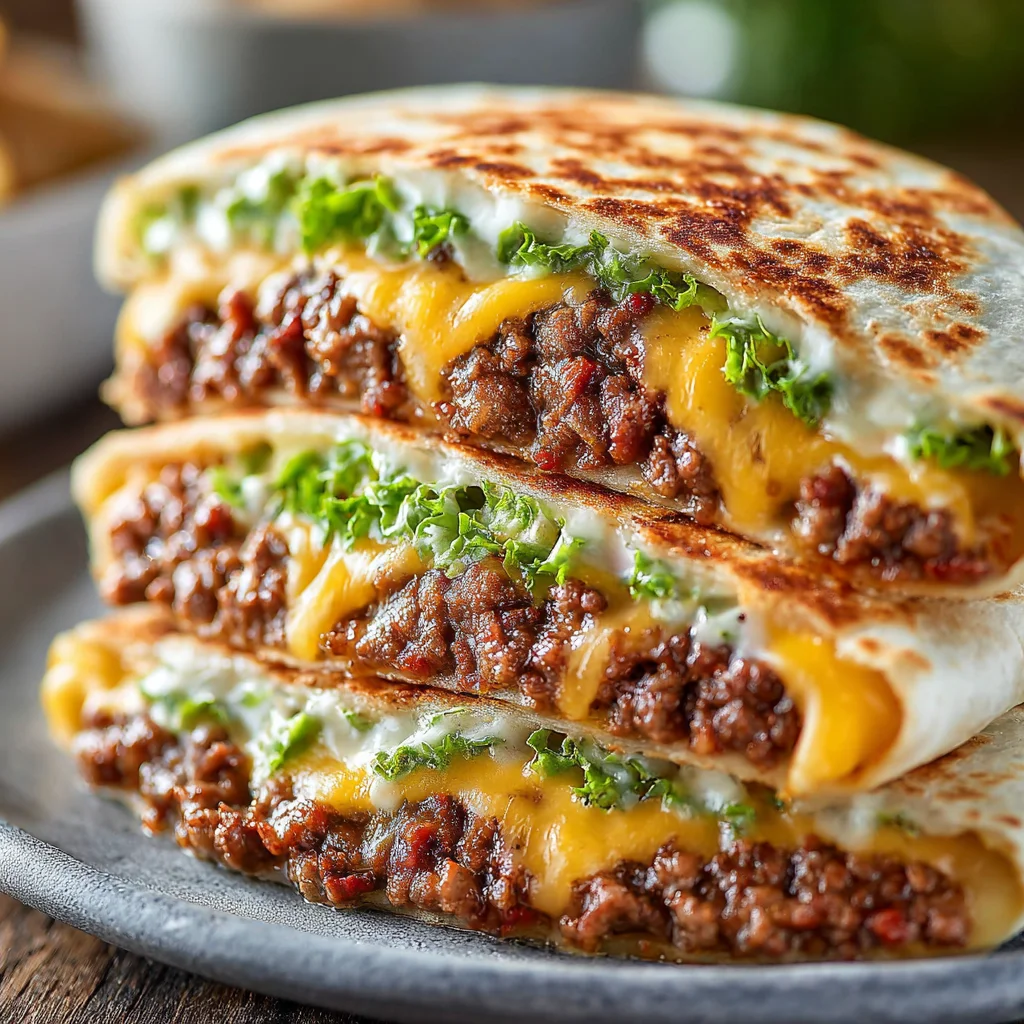 Cheeseburger Quesadilla
