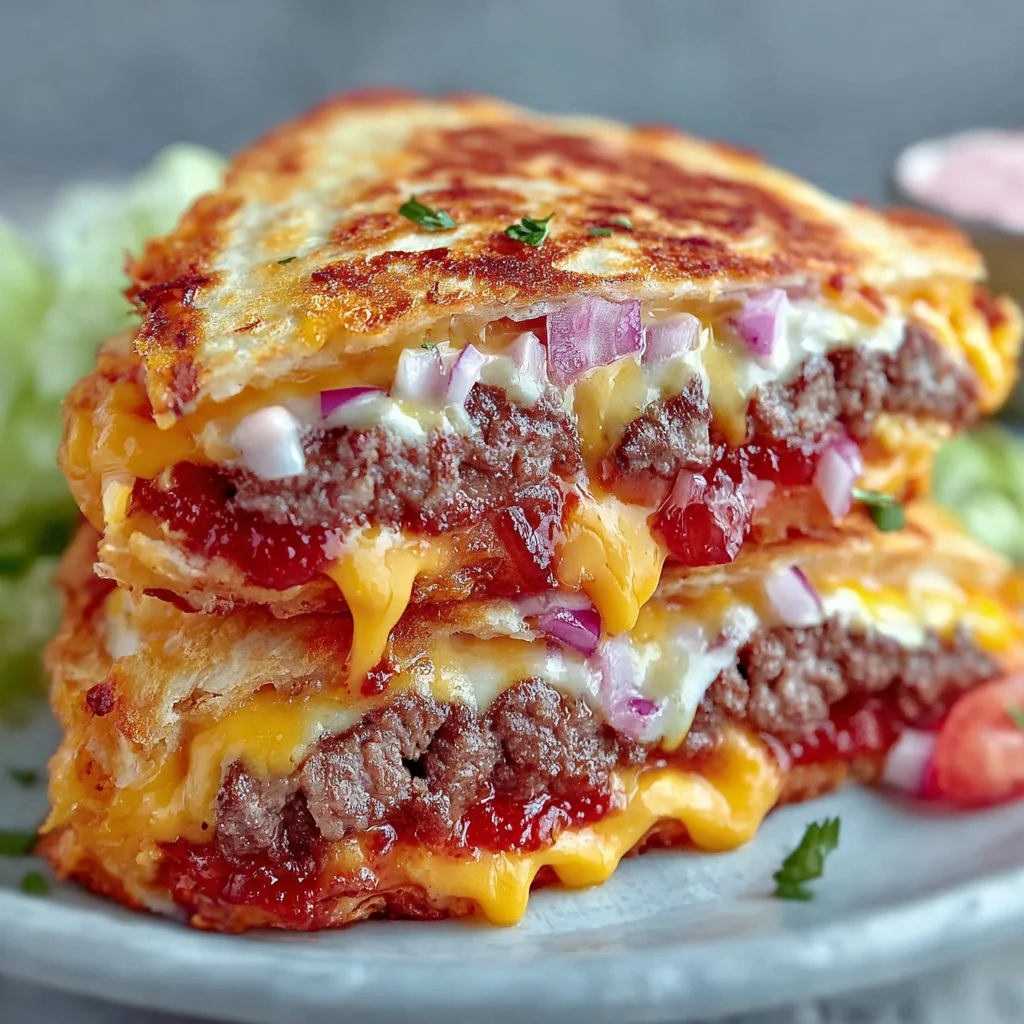 Cheeseburger Quesadilla