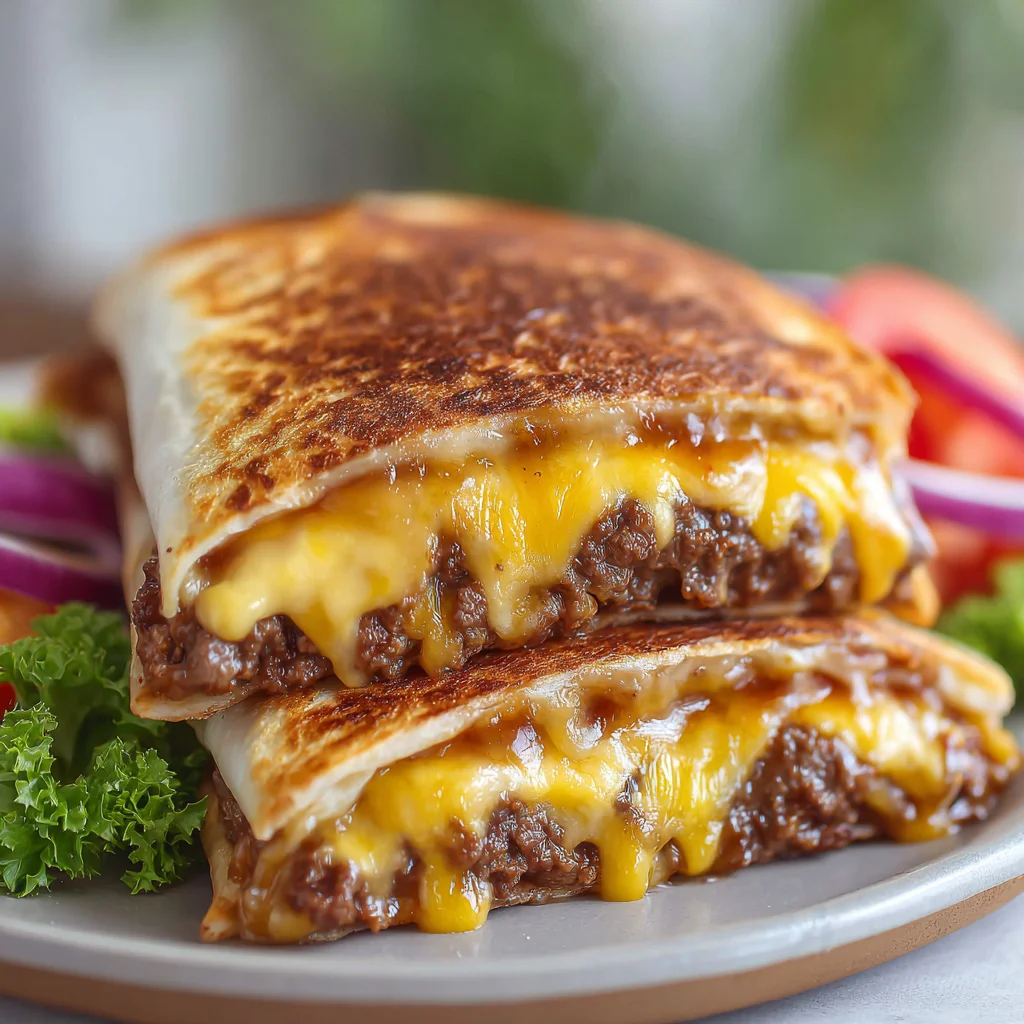 Cheeseburger Quesadilla