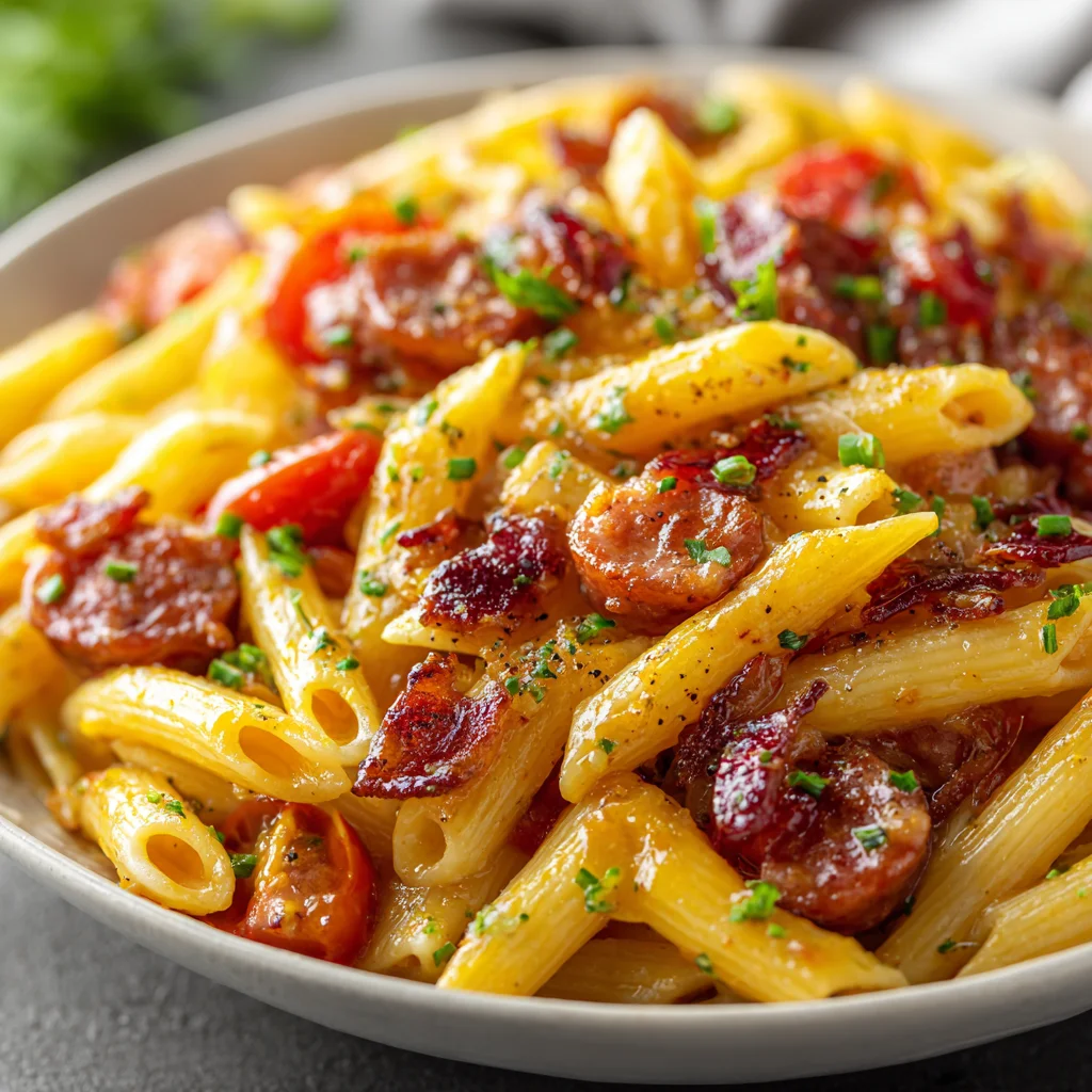 Creamy Smoked Sausage Pasta - A Rich & Flavorful Comfort Dish - Time of Recipes