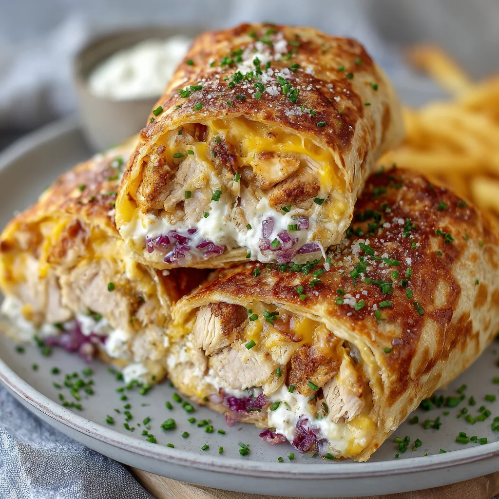 Cheesy Garlic Chicken Wraps â€“ The Ultimate Flavor Explosion!