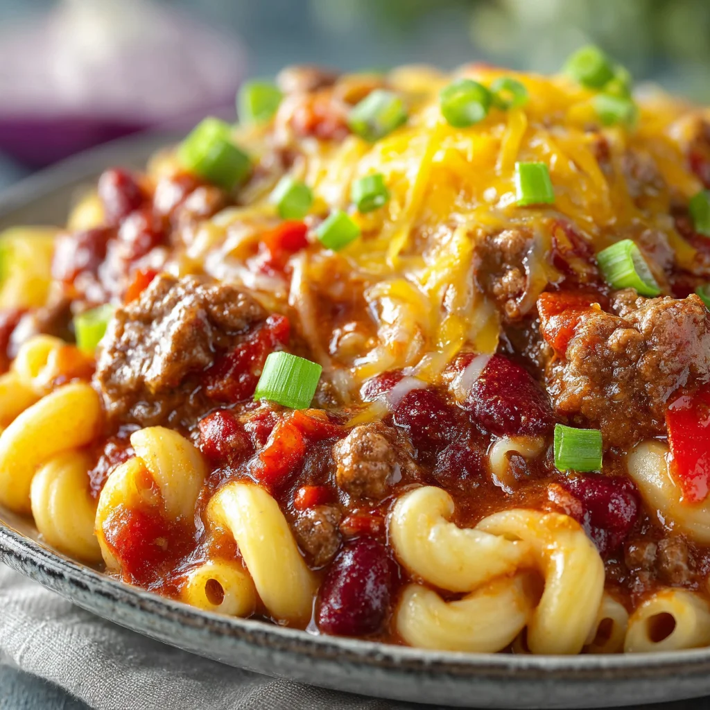 Hearty Chili Macaroni Delight
