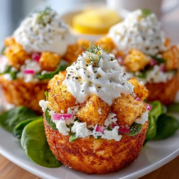 Deconstructed Spanakopita Salad with Feta Foam